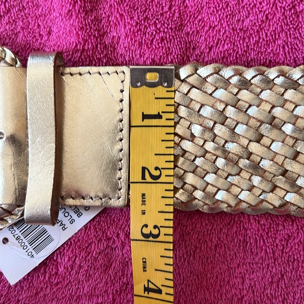 NWT Chico’s Rapunzel Slouch Gold Belt - Picture 8 of 8